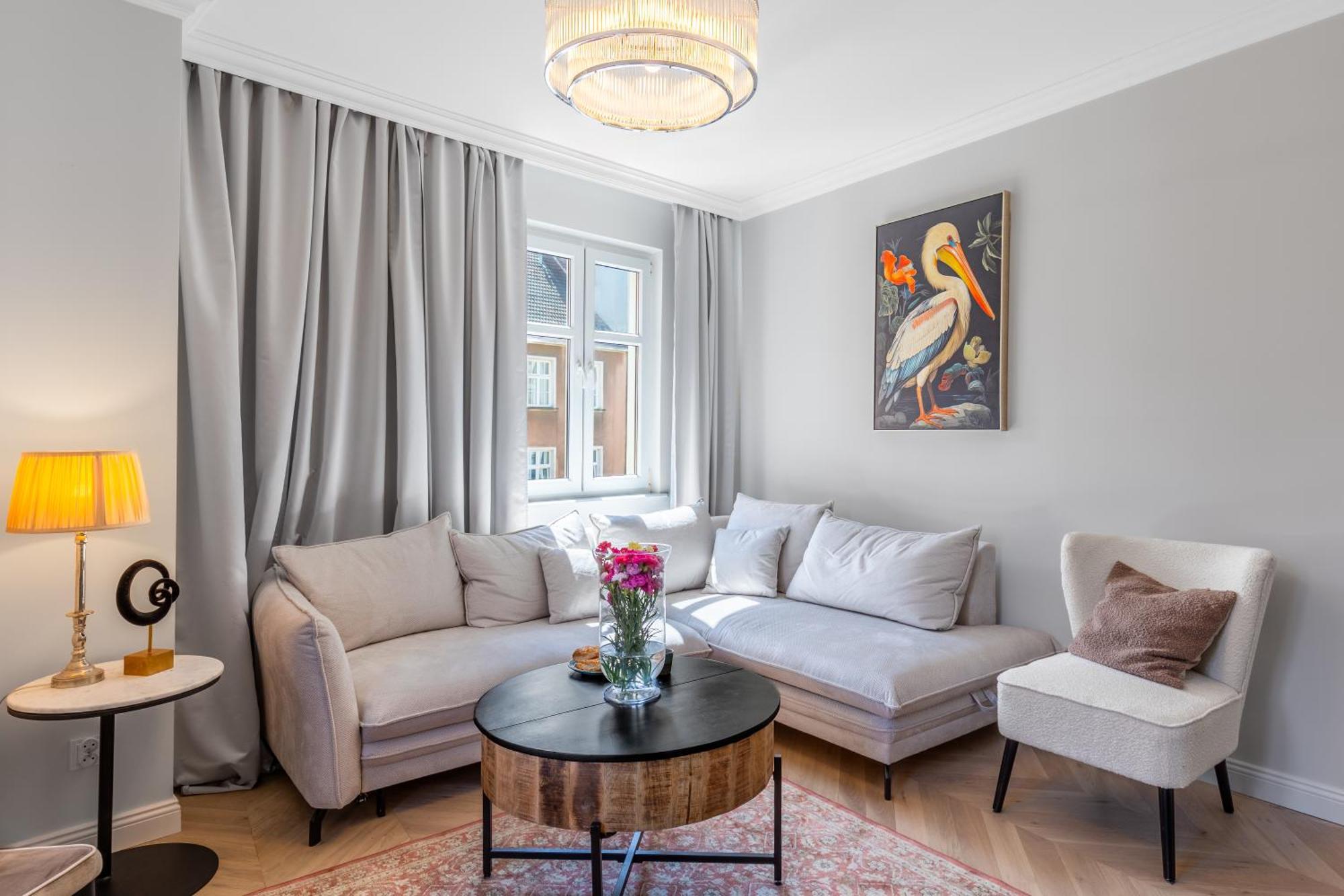 Stylowy Apartament W Sercu Starowki Z Widokiem Na Motlawe Danzica Esterno foto